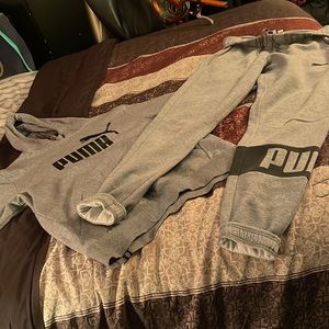 Puma Gray Hoodie Set 🤫🧹💭